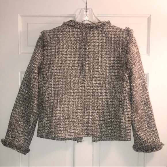J. Crew Metallic Tweed Cropped Jacket NWOT - Picture 3 of 7